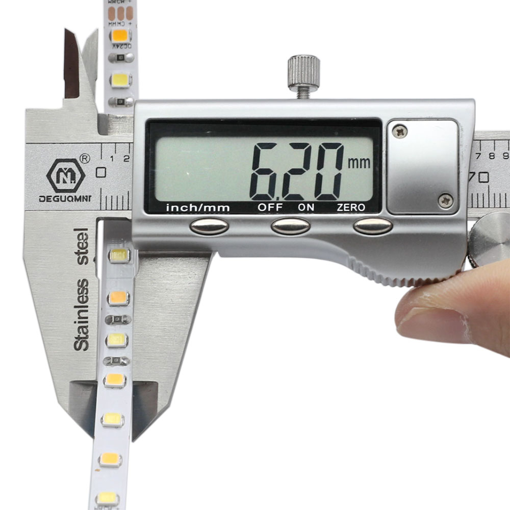 DC24V Super Narrow 0.24in Wide 2835SMD CCT Dimmable 37LEDs/Ft Flex LED Tape Light DC24V Super Narrow 0.24in Wide 2835SMD CCT Dimmable 37LEDs/Ft Flex LED Tape Light